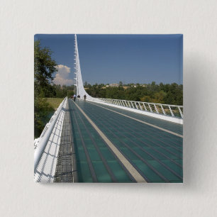 The Sundial Bridge at Turtle Bay 2 Inch Square Button