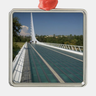 The Sundial Bridge at Turtle Bay Metal Ornament
