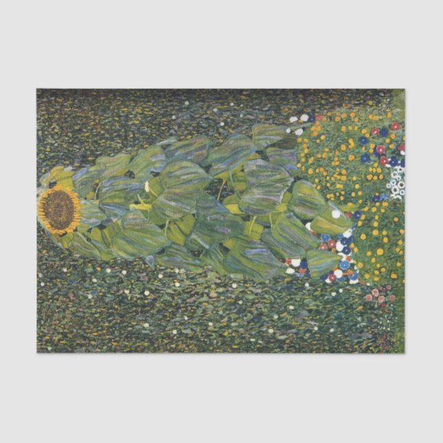 The Sunflower by Gustav Klimt Tissue Paper (Front)