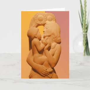 The Sunflower Mother and Child Greeting Card