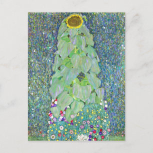 The sunflower painting by Gustav Klimt  Postcard