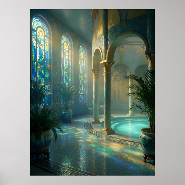 The Sunlit Bathing Hall Poster (Front)