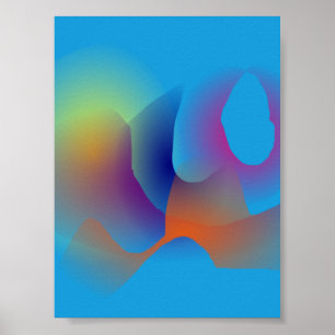 The Sunrise in the Depth of Mountains Poster