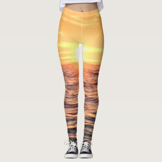 The sunset ocean leggings