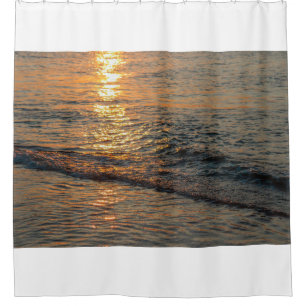 The sunset reflection on the beautiful ocean water