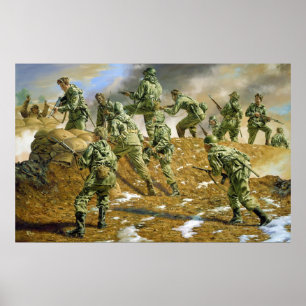 The Sunshine Division in Korea by Rick Reeves Poster