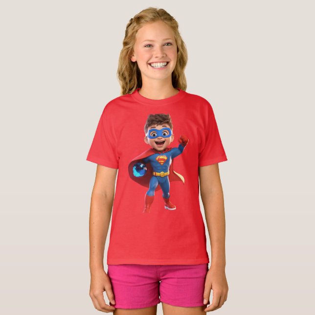 "The Super Genius: Hero of Intelligence" T-Shirt (Front Full)