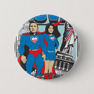 The Super Obamas 2 Inch Round Button