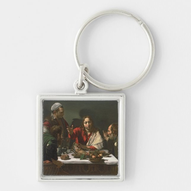 The Supper at Emmaus, 1601 2 Keychain (Front)