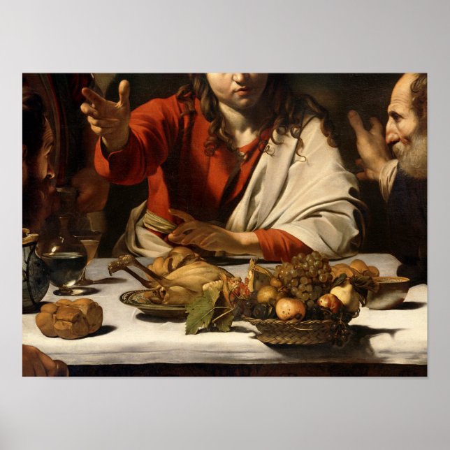 The Supper at Emmaus, 1601 Poster (Front)