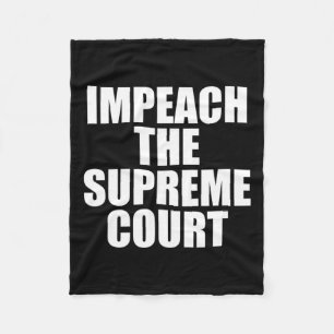 The Supreme Court Political Progressive  Fleece Blanket