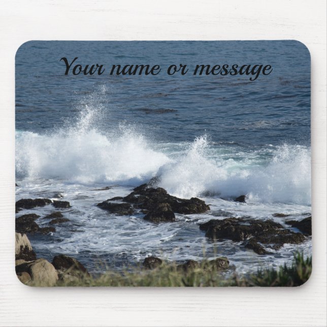 The surf of the Pacific Ocean Mouse Pad (Front)