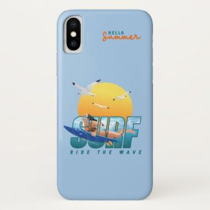The Surfer Rides the Wave (F) Case-Mate iPhone Case