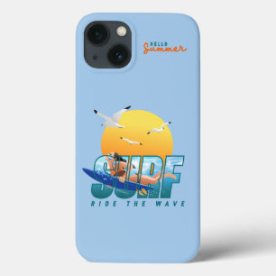 The Surfer Rides the Wave   (F) iPhone 13 Case