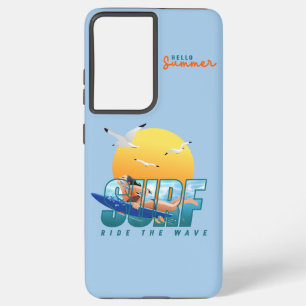 The Surfer Rides the Wave   (F) Samsung Galaxy Case