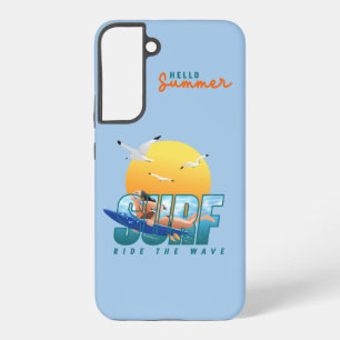 The Surfer Rides the Wave (F) Samsung Galaxy Case