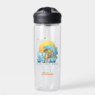 The Surfer Rides the Wave (M) Water Bottle