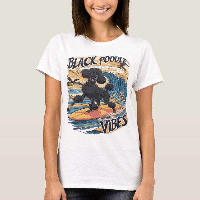 The Surfing Poodle T-Shirt (Front)