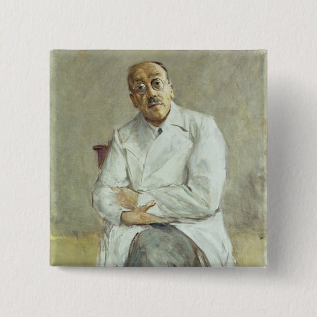 The Surgeon, Ferdinand Sauerbruch, 1932 2 Inch Square Button (Front)