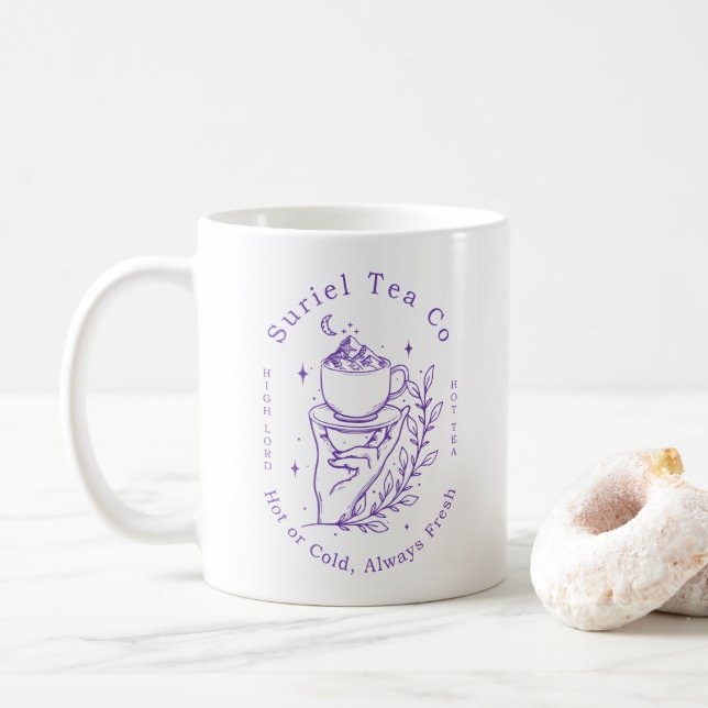 The Suriel Tea Co Company ACOTAR Velaris 1WH3 Coffee Mug (With Donut)