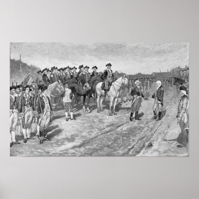 The Surrender of Cornwallis at Yorktown Poster (Front)