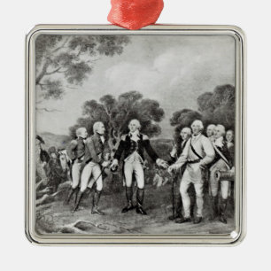 The Surrender of General Burgoyne Saratoga Metal Ornament