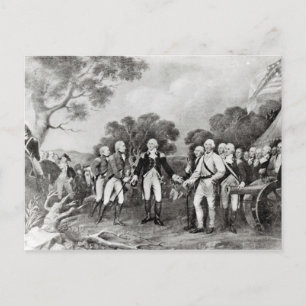 The Surrender of General Burgoyne Saratoga Postcard