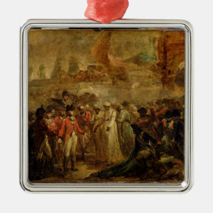 The Surrender of the Two Sons of Tipu Sahib (1749- Metal Ornament