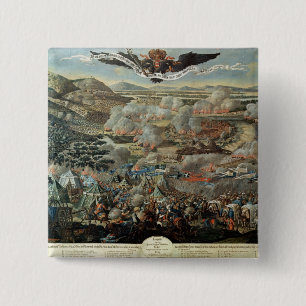 The Surrounding of Vienna by the Turks in 1683 2 Inch Square Button