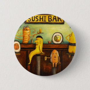 The Sushi Bar 2 Inch Round Button