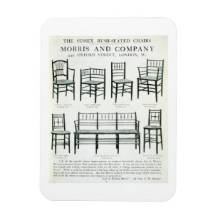 The Sussex Rush-Seated Chairs, made by Morris and Magnet