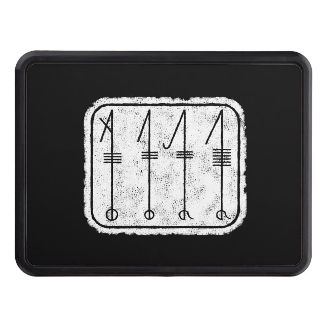 THE SVEFNTHORN Viking design Trailer Hitch Cover (Front)