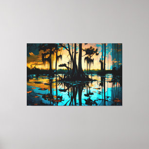 The Swamp, Louisiana Art, Louisiana, New Orleans Canvas Print