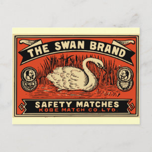 The Swan Brand Safety Matches Postcard