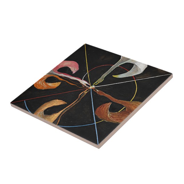 The Swan, Group IX, No.7 by Hilma af Klint Tile (Side)