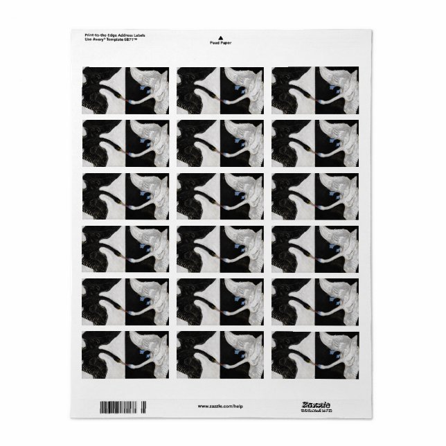 The Swan, No.1 by Hilma af Klint Label (Full Sheet)