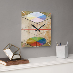 The Swan No. 23   Hilma af Klint   Square Wall Clock