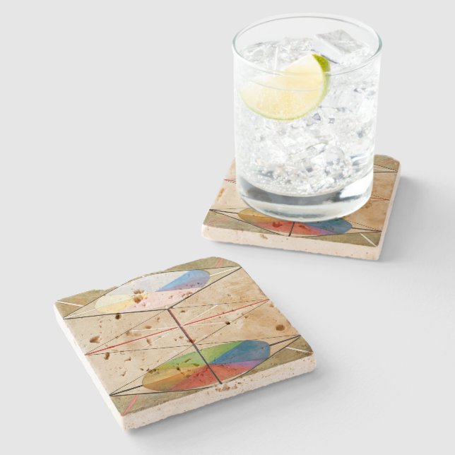 The Swan No. 23 | Hilma af Klint | Stone Coaster (Side)