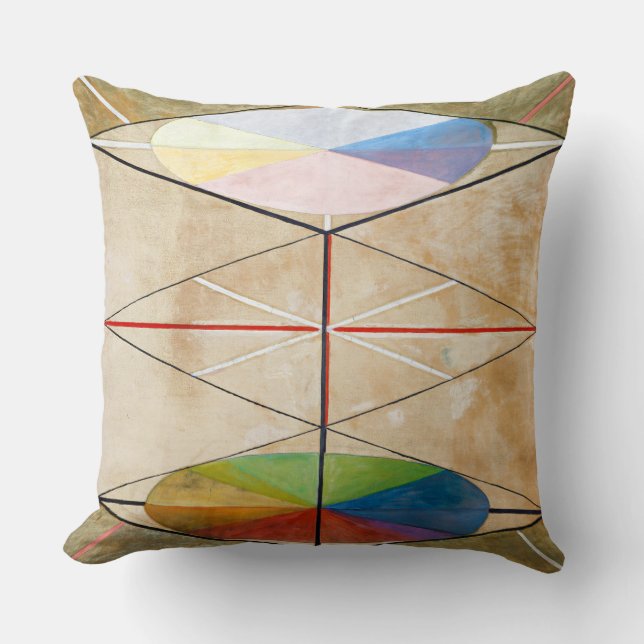 The Swan No. 23 | Hilma af Klint | Throw Pillow (Front)