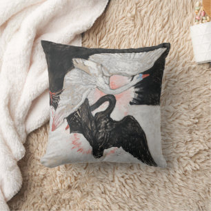 The Swan, No 2 Hilma af Klint Throw Pillow