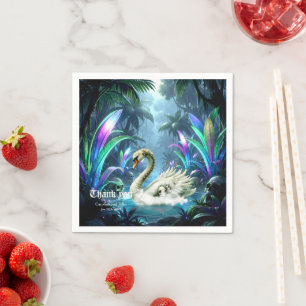 The Swan of Forgotten Waters. Napkin