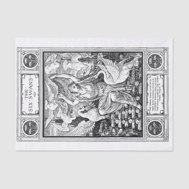 The Swan Princes Tissue Paper (Front)