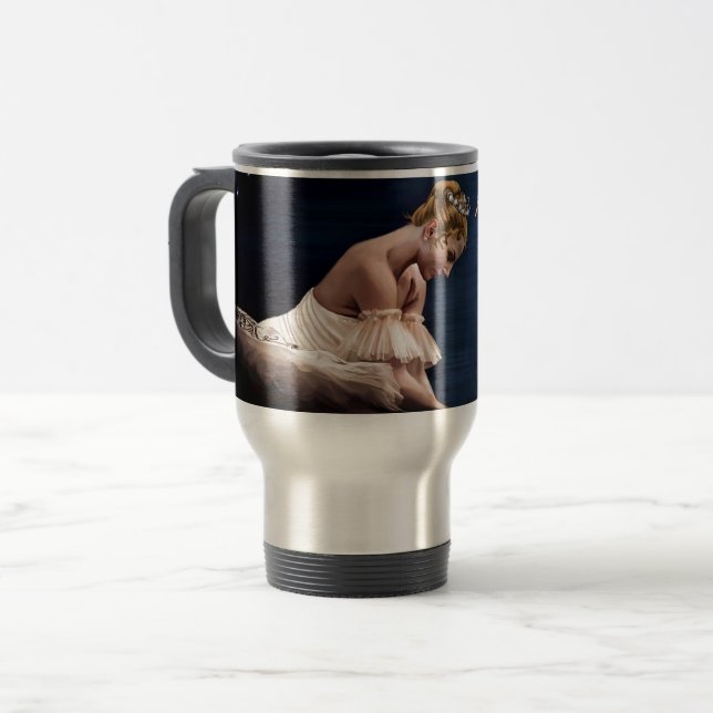 The Swan Travel Mug (Front Left)