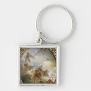 The Swarm of Cupids, c.1767 Keychain