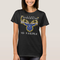 The Swede Is Here Sweden Moose Swedish Elk Flag Pr