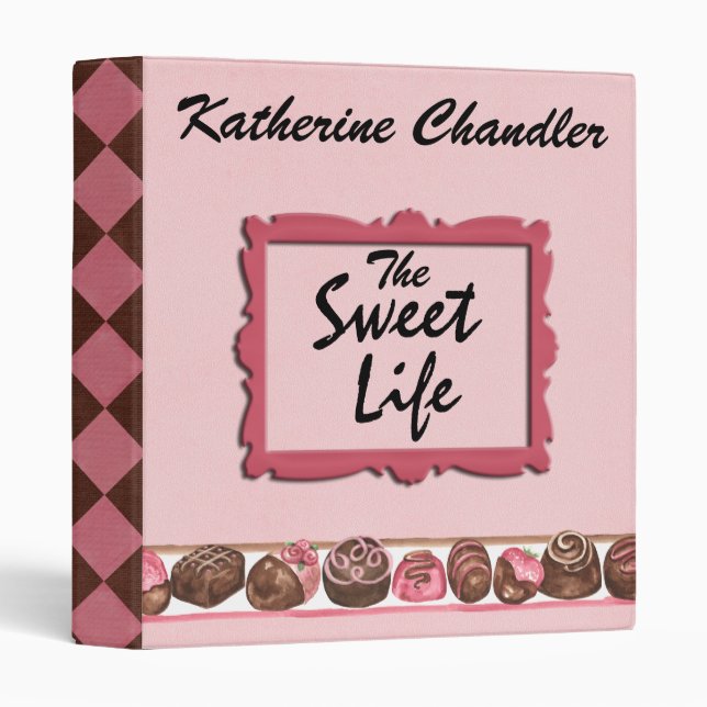 The Sweet Life Recipe Binder by SRF (Front/Spine)