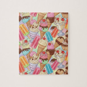 The Sweet Retreat Retro Ice Cream Parlor Jigsaw Puzzle