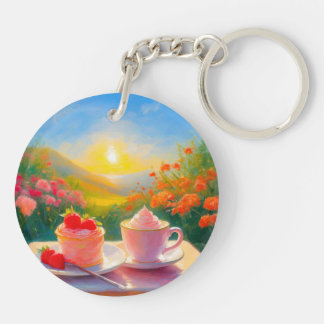 The Sweetest Afternoon of the Day Acrylic Keychain