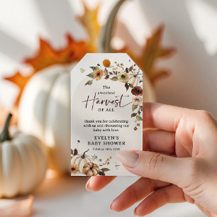 The Sweetest Harvest of All Fall Baby Shower Favou Gift Tags