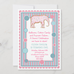 The Sweetest Little Circus Invitation